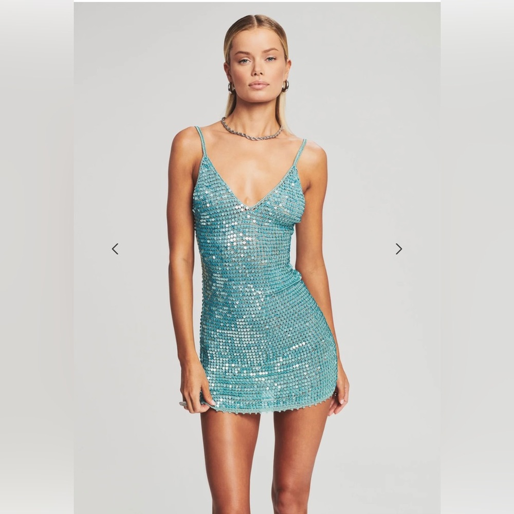 RETROFETE RENATA SEQUIN CROCHET DRESS